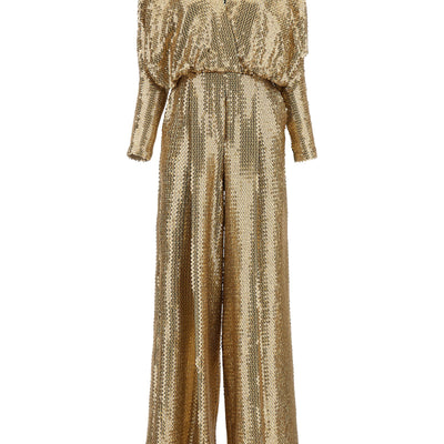 Elie Saab Sequin Jersey Jumpsuit