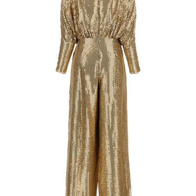 Elie Saab Sequin Jersey Jumpsuit