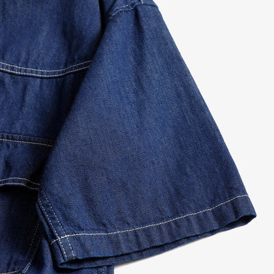 FDMTL | DENIM 2ND S/S SHIRT RINSE { INDIGO