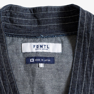 FDMTL | DENIM HAORI S/S SHIRT RINSE { INDIGO