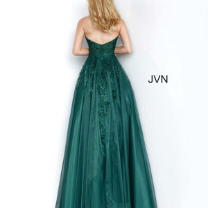 Tulle Strapless A-line Gown by Jovani 00915