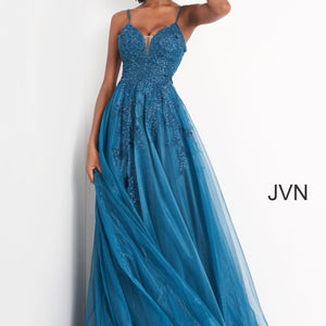 Applique Sleeveless A-line Gown by Jovani 02266