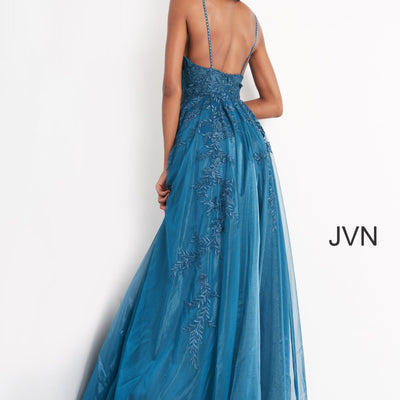 Applique Sleeveless A-line Gown by Jovani 02266