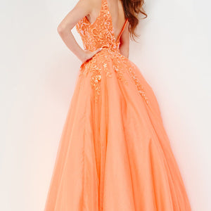 Tulle Sleeveless A-line Gown by Jovani 22831