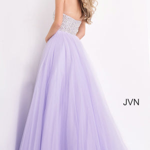 Beaded Strapless A-line Gown by Jovani 52131