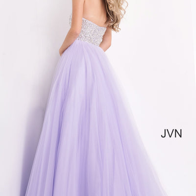 Beaded Strapless A-line Gown by Jovani 52131