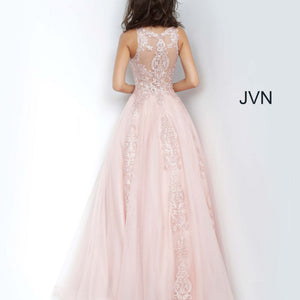 Tulle Sleeveless A-line Gown by Jovani 59046