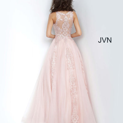 Tulle Sleeveless A-line Gown by Jovani 59046
