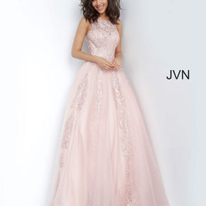 Tulle Sleeveless A-line Gown by Jovani 59046