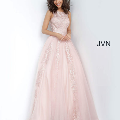 Tulle Sleeveless A-line Gown by Jovani 59046