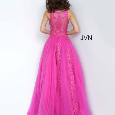 Tulle Sleeveless A-line Gown by Jovani 59046