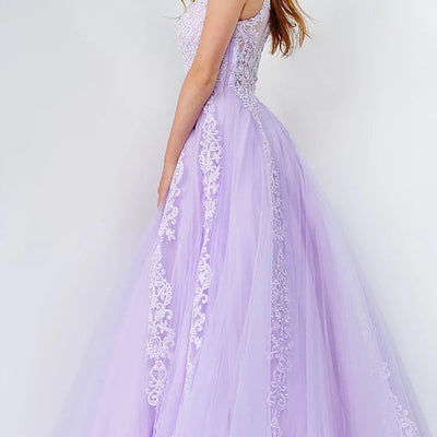 Tulle Sleeveless A-line Gown by Jovani 59046