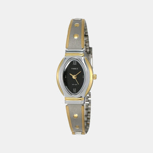 Classics Women Quartz Black Dial Analog Stainless Steel Watch JW16