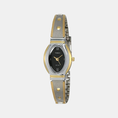 Classics Women Quartz Black Dial Analog Stainless Steel Watch JW16