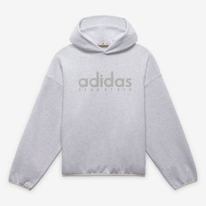 ADIDAS | FEAR OF GOD ATHLETICS COTTON FLEECE HOODIE { LIGHT GREY HEATHER