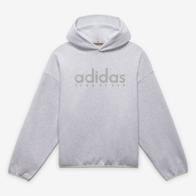 ADIDAS | FEAR OF GOD ATHLETICS COTTON FLEECE HOODIE { LIGHT GREY HEATHER