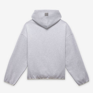 ADIDAS | FEAR OF GOD ATHLETICS COTTON FLEECE HOODIE { LIGHT GREY HEATHER