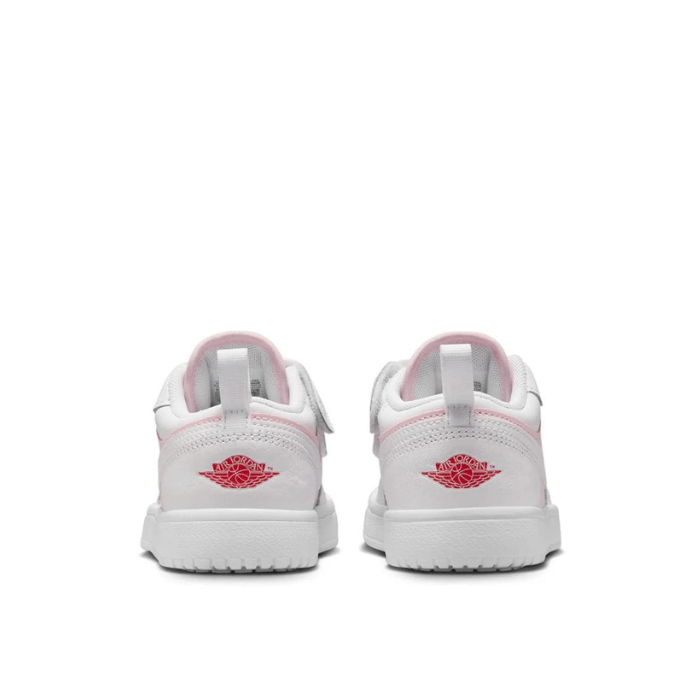 Jordan 1 Low Pink Foam Fire Red White (GS)