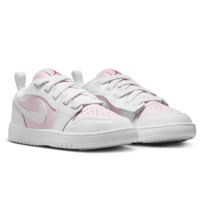 Jordan 1 Low Pink Foam Fire Red White (GS)