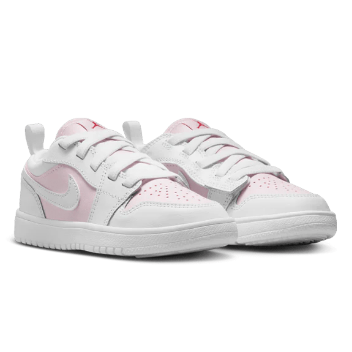 Jordan 1 Low Pink Foam Fire Red White (GS)