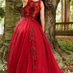 Tulle Sleeveless A-line Gown by Jovani 59046