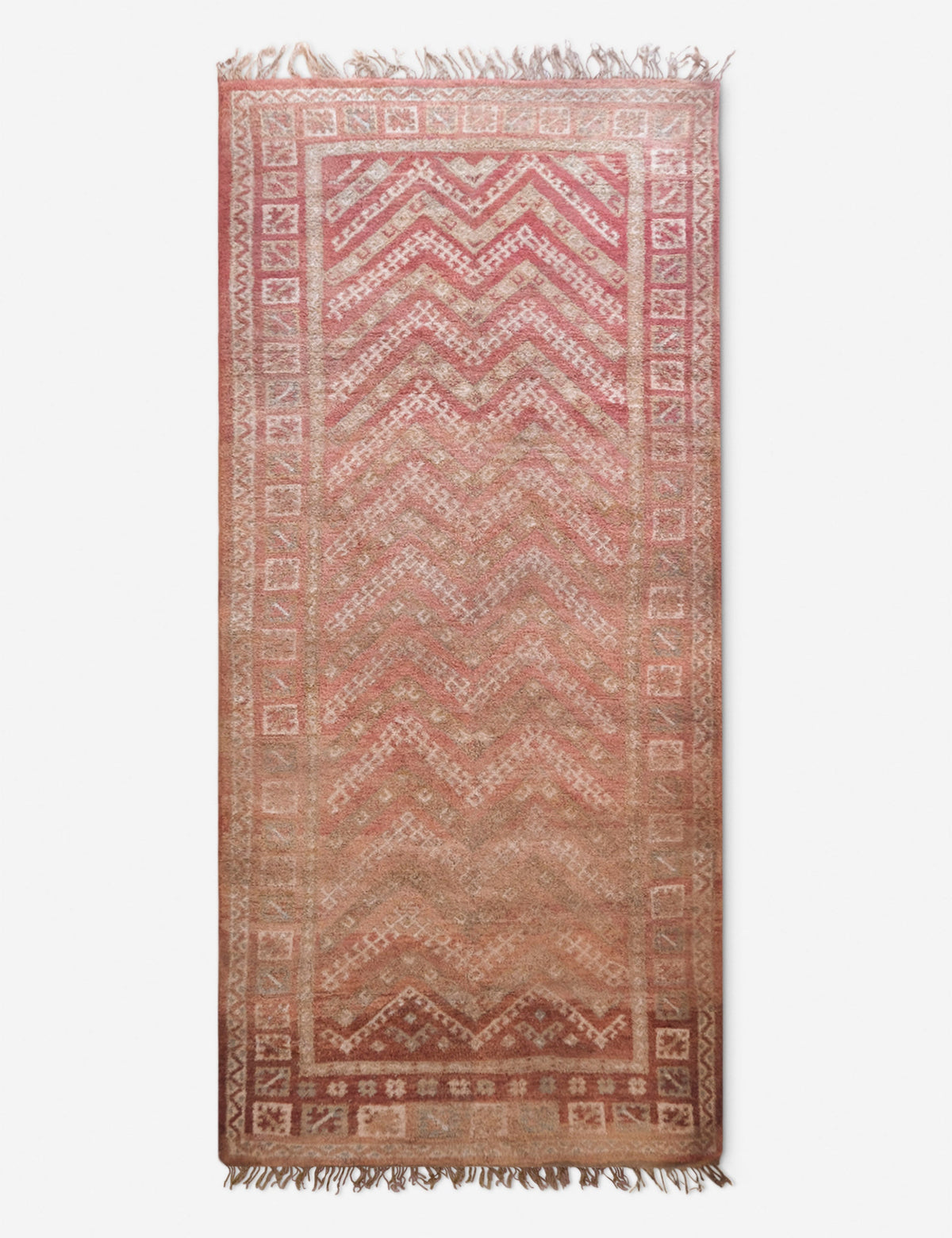 Vintage Moroccan Hand-Knotted Wool Rug No. 50, 6'4 x 15'3"