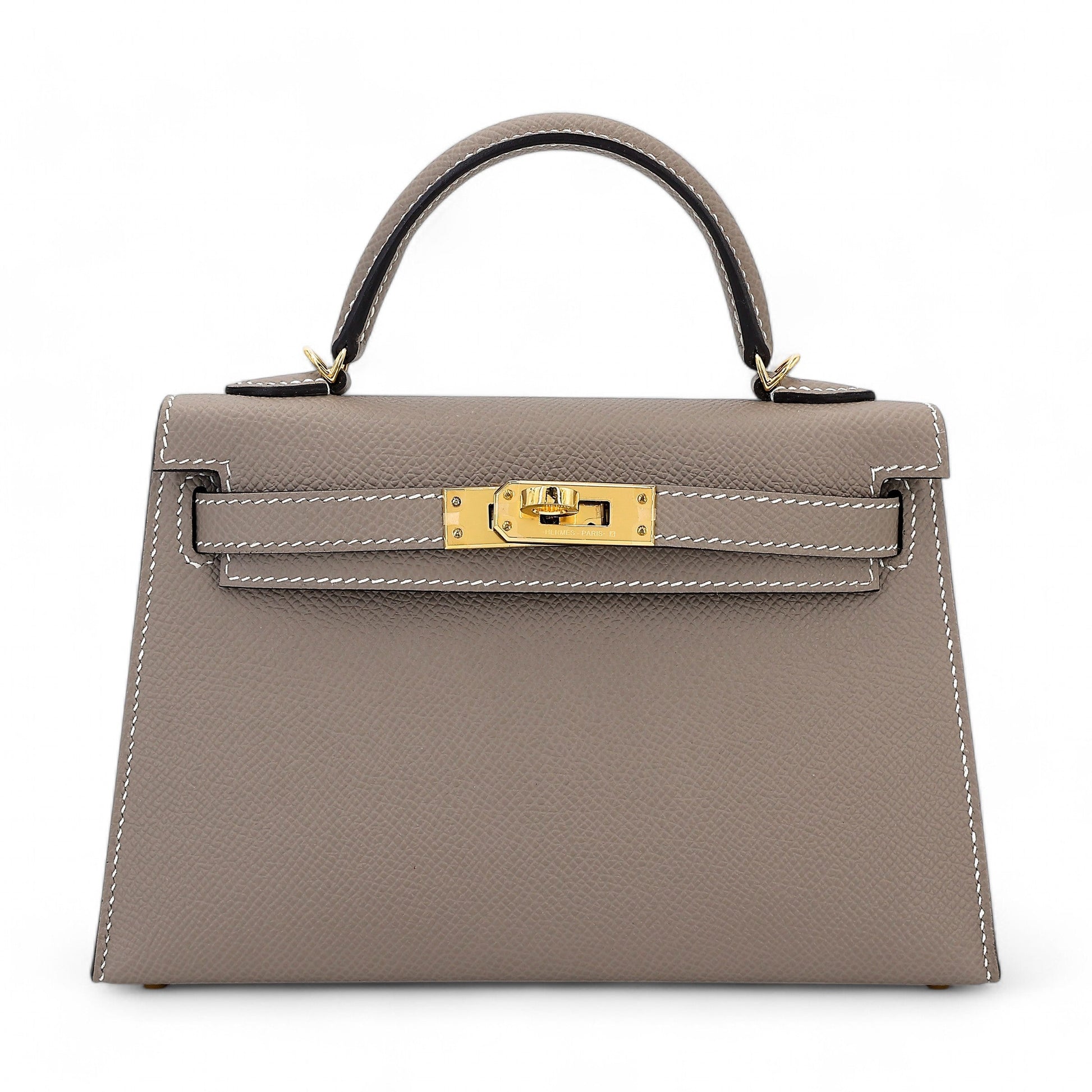 HERMÈS Mini Kelly II HSS Gris Asphalte Epsom Gold hardware