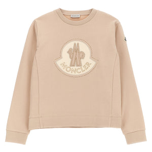 Moncler Enfant Rhinestone Logo Sweatshirt