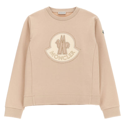 Moncler Enfant Rhinestone Logo Sweatshirt