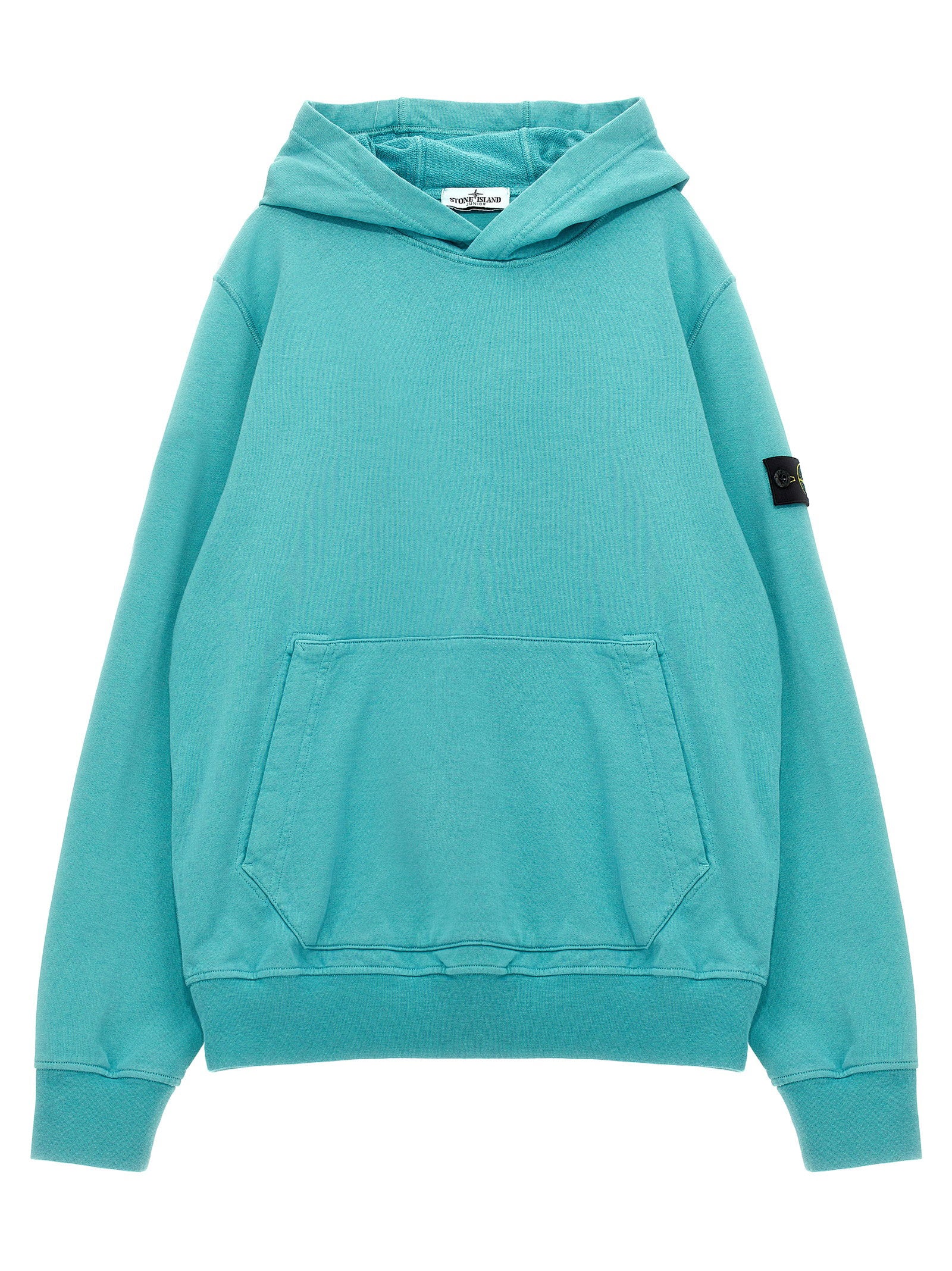 Stone Island Junior Logo Badge Hoodie