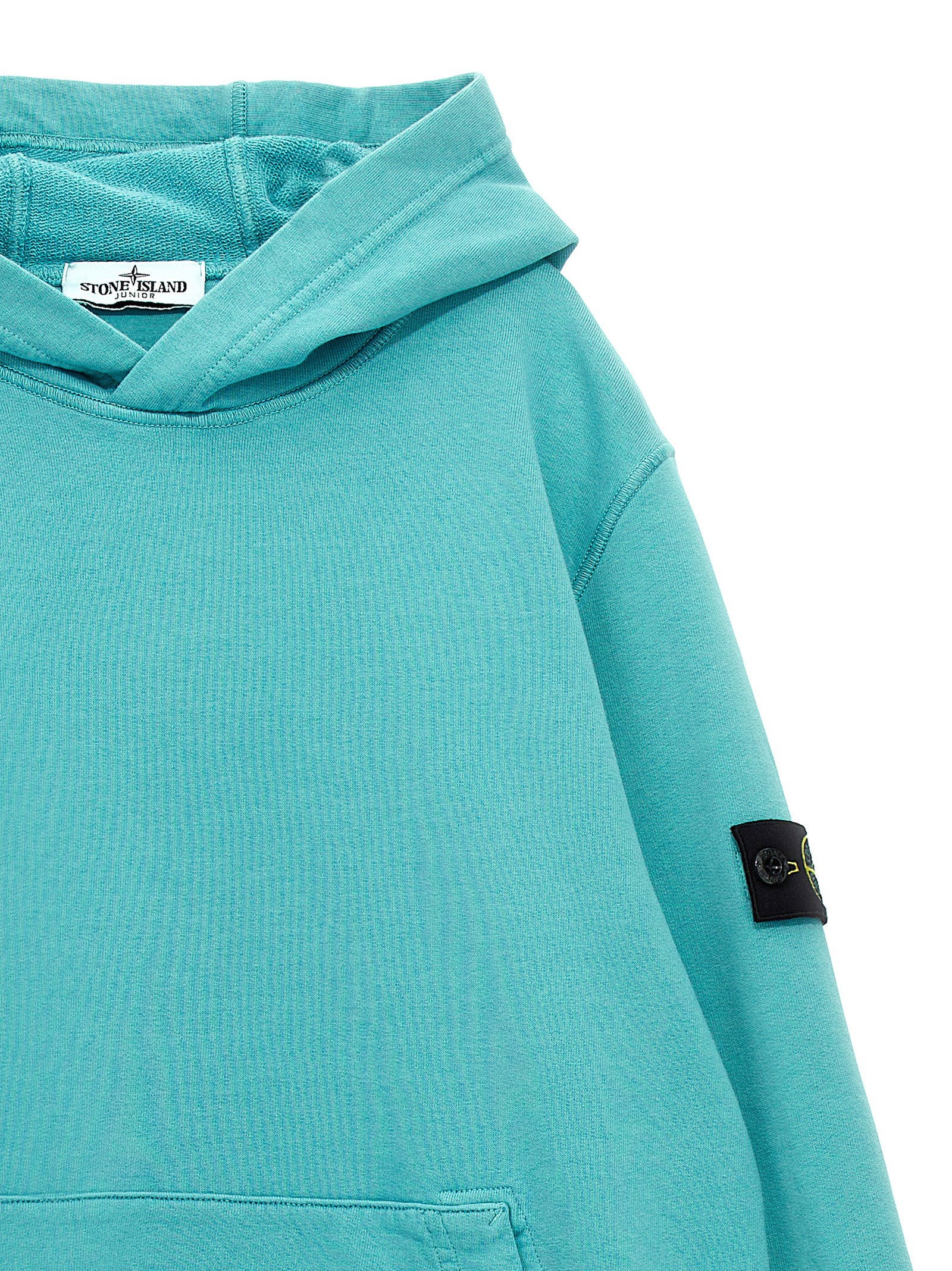 Stone Island Junior Logo Badge Hoodie
