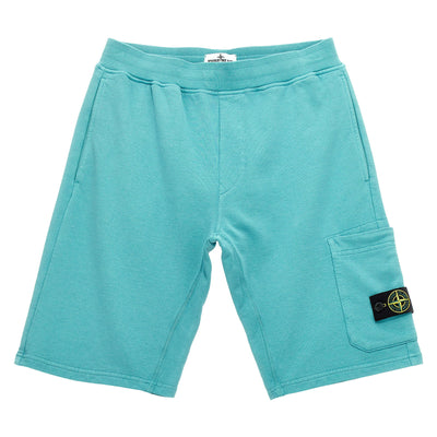Stone Island Junior Cargo Badge Logo Bermuda Shorts