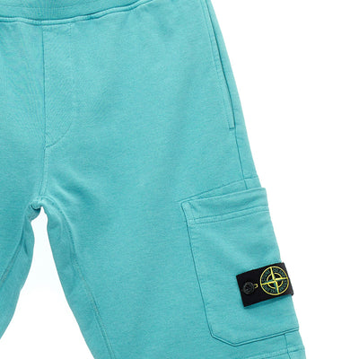 Stone Island Junior Cargo Badge Logo Bermuda Shorts