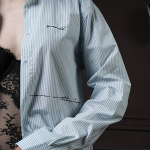 Talk in Line - Pinstripe Shirt
