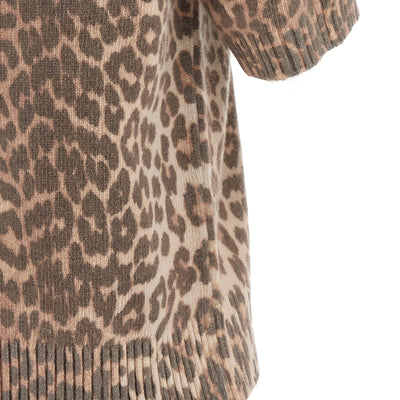 Ganni Leopard Wool Mix T-shirt