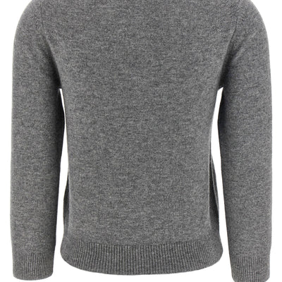 Ganni Grey Check Cardigan
