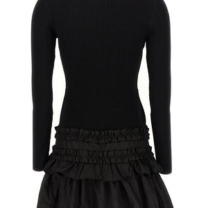 Ganni Melange Rib Knit Mini Dress