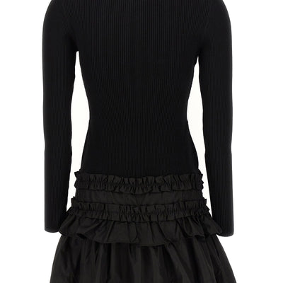 Ganni Melange Rib Knit Mini Dress