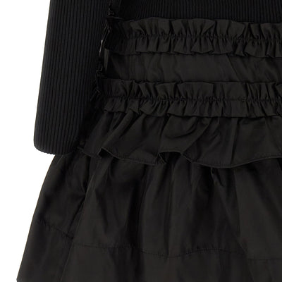 Ganni Melange Rib Knit Mini Dress