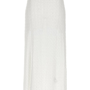 Ganni Shiny Pointelle Knit Skirt