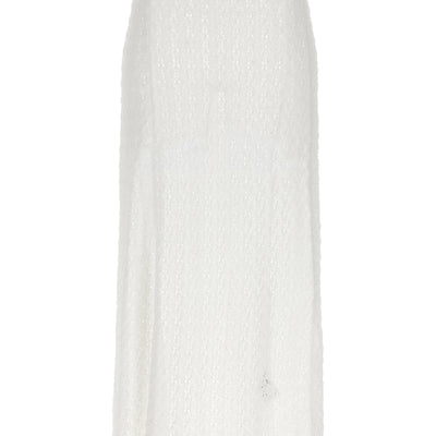 Ganni Shiny Pointelle Knit Skirt