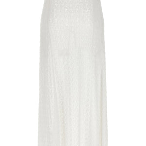 Ganni Shiny Pointelle Knit Skirt