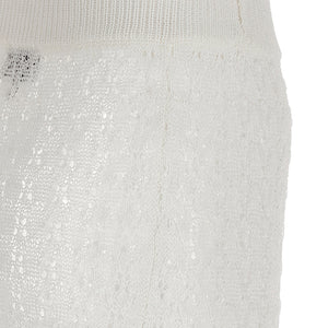 Ganni Shiny Pointelle Knit Skirt
