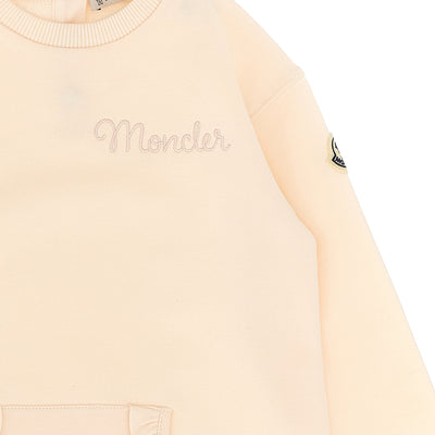 Moncler Enfant Logo Embroidery Dress
