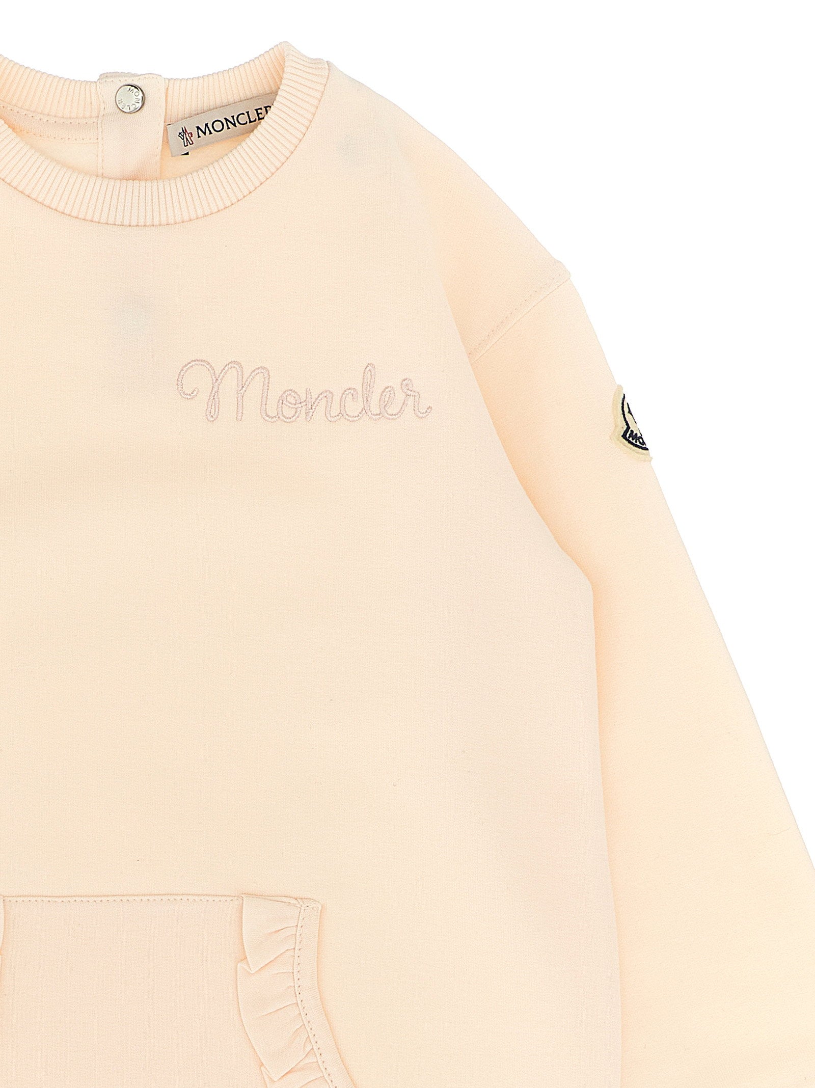 Moncler Enfant Logo Embroidery Dress