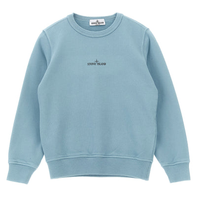 Stone Island Junior Front And Back Print Sweatshirt