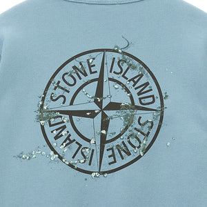 Stone Island Junior Front And Back Print Sweatshirt