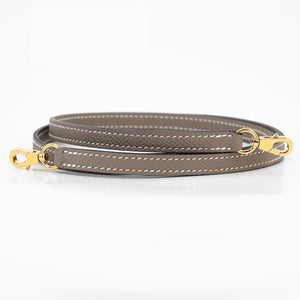 HERMÈS Mini Kelly II HSS Gris Asphalte Epsom Gold hardware