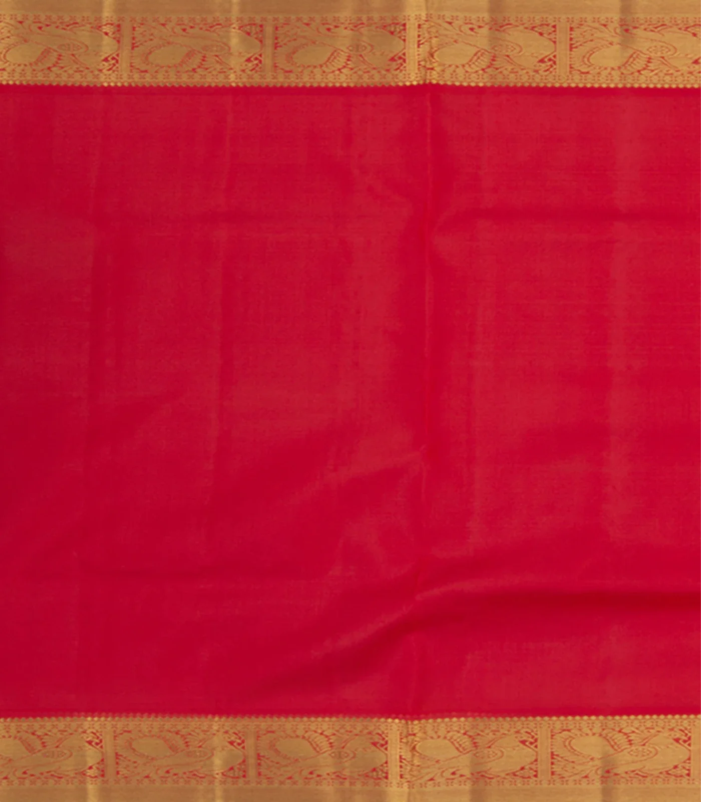 Light-Blue Handwoven Kanchipuram Tissue Saree With Contrast Pallu In Red-Light Blue