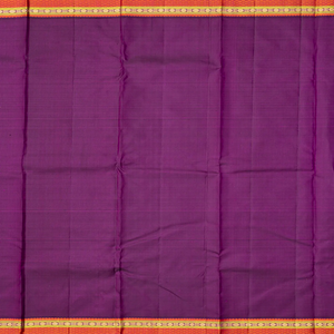 Lavender Handloom Kanchipuram Korvai Silk Saree With Buttas-Lavander